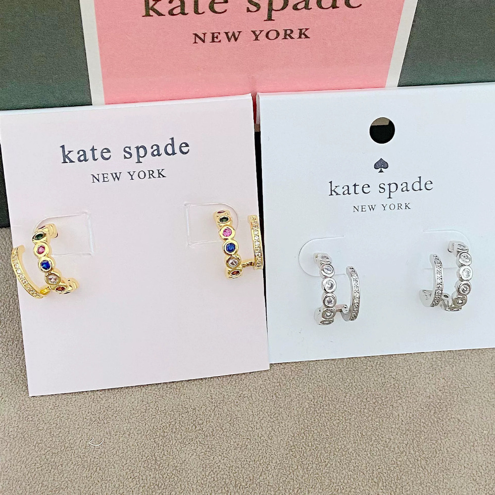 kate spade Trendy Retro Gold Silver Earrings